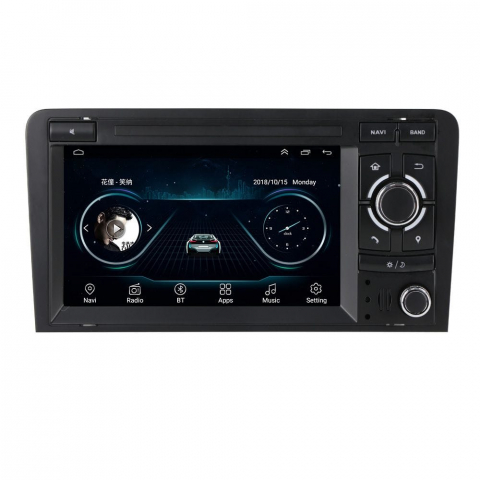 Navigatie dedicata Audi A3, 4GB RAM 64GB ROM, Quadcore, Android 13, Display IPS 7", DSP, Carplay&Android Auto, Suport camere AHD [2]