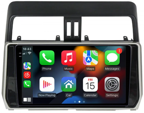Navigatie dedicata Toyota Land Prado 2017-2018, 12GB RAM 256GB ROM, Android 13, Rezolutie 2K, Display QLED, 10", DSP, Carplay, Android Auto, Internet, Youtube, Waze, Wi Fi, USB [1]