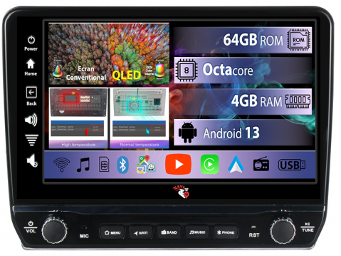 Verso 2009-2018 - Navigatie dedicata Verso 2009-2018 cu butoane rotative model 2024, 4GB RAM 64GB ROM, Quadcore, Android 13, Display QLED 9", DSP, Carplay, Android Auto, Internet, Youtube, Waze, WIFI,