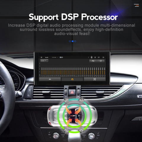 Navigatie dedicata Audi A6 2012-2015 MH12, Android 13, Wireless Carplay si Android auto 6GB RAM 128GB ROM, Display IPS, 10.25 inch, Microfon Extern [3]