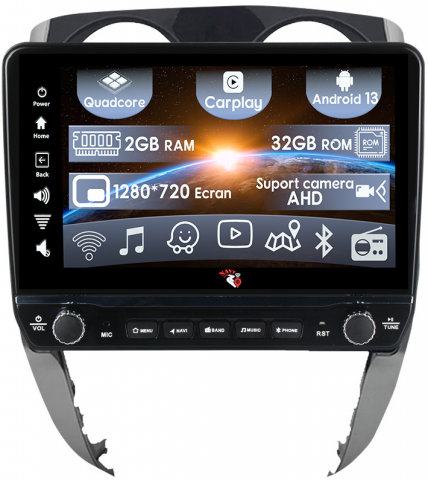Note 2012-2019 - Navigatie dedicata Note 2012-2019 cu butoane rotative model 2024, 9 Inch, 2GB RAM 32GB ROM, Quadcore, Android 13, WiFi, Bluetooth, Magazin Play
