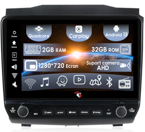 Isuzu - Navigatie dedicata Isuzu D-Max 2015-2018 cu butoane rotative model 2024, 9 Inch, 2GB RAM 32GB ROM, Quadcore, Android 13, WiFi, Bluetooth, Magazin Play