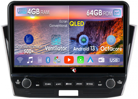 Passat B8 2015-2018 - Navigatie dedicata B8 2015-2018 cu butoane rotative model 2024, 4 GB RAM 64 ROM, Quadcore, Android 13, Display QLED, 9", DSP, Carplay, Android Auto, Internet, Youtube , Waze , WI-FI