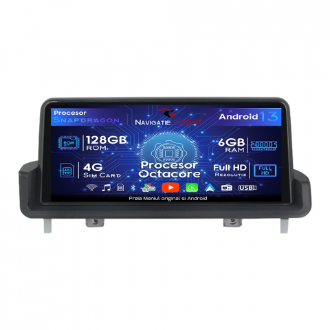 BMW - Navigatie dedicata BMW E90 E91 E92 E93 2005-2012, Android 13, Wireless Carplay si Android auto 6GB RAM 128GB ROM, Display IPS, 10.25 inch, Microfon Extern