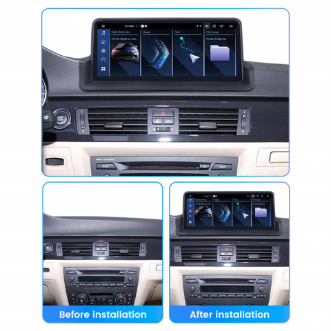 Navigatie dedicata BMW E90 E91 E92 E93 2005-2012, Android 13, Wireless Carplay si Android auto 6GB RAM 128GB ROM, Display IPS, 10.25 inch, Microfon Extern [3]