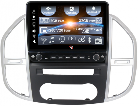 Mercedes-Benz - Navigatie dedicata Benz Vito 3 2014-2020 cu butoane rotative model 2024, 10 Inch, 2GB RAM 32GB ROM, Quadcore, Android 13, WiFi, Bluetooth, Magazin Play