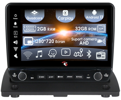 Volvo - Navigatie dedicata XC90 2002-2014 cu butoane rotative model 2024, 9 Inch, 2GB RAM 32GB ROM, Quadcore, Android 13, WiFi, Bluetooth, Magazin Play
