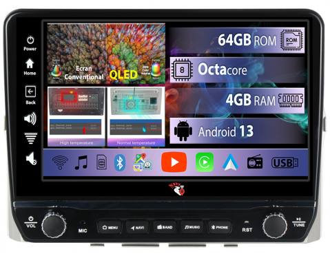 Verso 2004-2009 - Navigatie dedicata Verso 2004-2009 cu butoane rotative model 2024, 4GB RAM 64GB ROM, Quadcore, Android 13, Display QLED 9", DSP, Carplay, Android Auto, Internet, Youtube, Waze, WIFI,