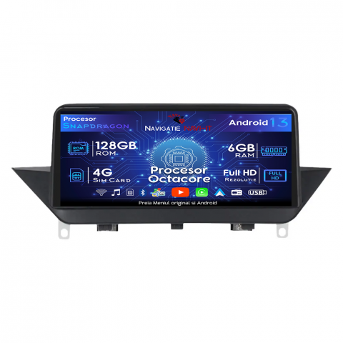 BMW - Navigatie dedicata BMW X1 E84(2009-2015), Android 13, Wireless Carplay si Android auto 6GB RAM 128GB ROM, Display IPS, 10.25 inch, Microfon Extern