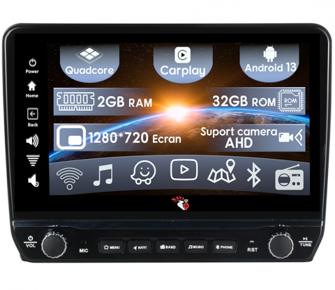 Corolla Axio 2015-2017 - Navigatie dedicata Corolla Axio 2015-2017 cu butoane rotative model 2024, 9 Inch, 2GB RAM 32GB ROM, Quadcore, Android 13, WiFi, Bluetooth, Magazin Play