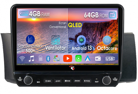 Toyota GT 86 2012-2016 - Navigatie dedicata BRZ 2012-2016, Toyota GT 86 cu butoane rotative model 2024, 4 GB RAM 64 ROM, Quadcore, Android 13, Display QLED, 9", DSP, Carplay, Android Auto, Internet, Youtube , Waze