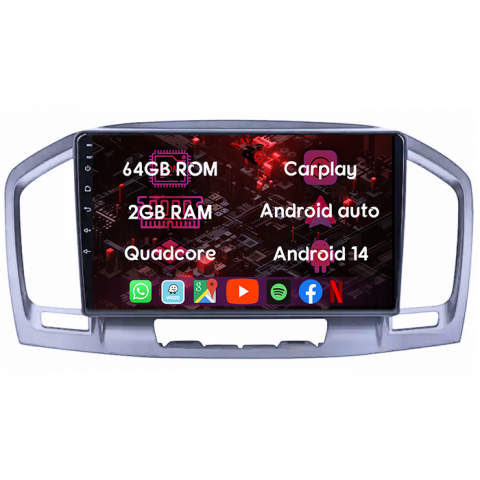(Resigilata) Navigatie dedicata Buick Regal 2009-2013, 2GB RAM 32GB ROM, Quad Core, Display 9" IPS Full HD, Carplay, Android 13, Bluetooth, Magazin Play, Suport camere AHD [6]