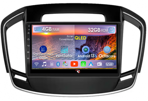 Opel - Navigatie dedicata Buick Regal 2014+, 4 GB RAM 32GB ROM, Android 13, Display QLED 1K, 9", DSP, Carplay, Android Auto, Internet, Youtube , Waze , WI-FI , USB , Bluetooth