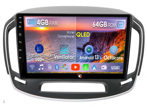 Opel - Navigatie dedicata Buick Regal 2014+, 4GB RAM 64GB ROM, Octacore, Android 13, Display QLED 10", DSP, Carplay, Android Auto, Internet, Youtube, Waze, WIFI, Bluetooth
