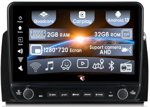 Mercedes-Benz - Navigatie dedicata R300 R350 2007-2011 cu butoane rotative model 2024, 10 Inch, 2GB RAM 32GB ROM, Quadcore, Android 13, WiFi, Bluetooth, Magazin Play