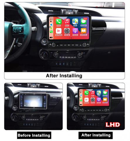 Navigatie dedicata Hilux 2015-2020 cu butoane rotative model 2024, 10 Inch, 2GB RAM 32GB ROM, Quadcore, Android 13, WiFi, Bluetooth, Magazin Play [6]
