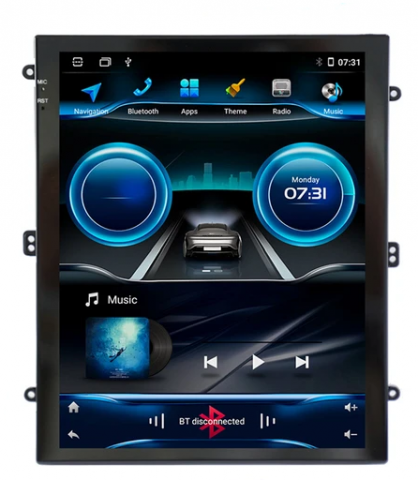 Navigatii Universale - Navigatie GPS NAVI-IT tip Tesla Style Universala, Tesla Style, 8GB RAM 128GB ROM, Octacore, Android 14, Display QLED 9.7”, Suporta camera 360º, DSP, Carplay&Android Auto, SIM 4G, Ventilator Activ