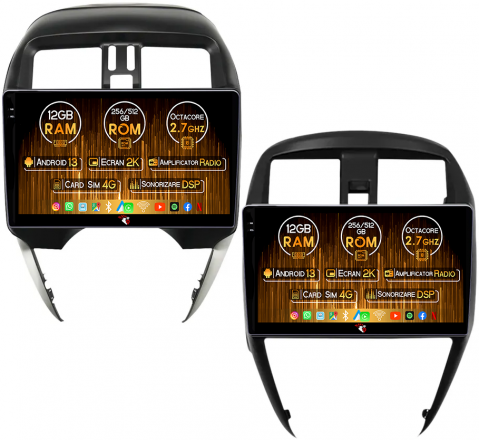 Versa 2014-2020 - Navigatie dedicata Chevrolet Malibu 2012-2015, 12GB RAM 256GB ROM, Android 13, Rezolutie 2K, Display QLED, 10", DSP, Carplay, Android Auto, Internet, Youtube, Waze, Wi Fi, USB
