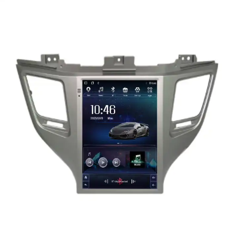 Tucson 2014-2018 - Navigatie dedicata Hyundai Tucson 2016-2018 Tesla Style, Gri, 4GB RAM 64GB ROM, ANDROID 13, Carplay&Android Auto, 9.7 inch, Internet, Aplicatii, Waze