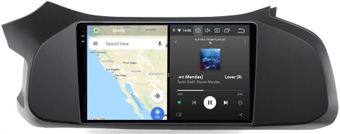 Navigatie dedicata Chevrolet Onix 2012-2019, 12GB RAM 256GB ROM, Android 13, Rezolutie 2K, Display QLED, 9", DSP, Carplay, Android Auto, Internet, Youtube, Waze, Wi Fi, USB [2]