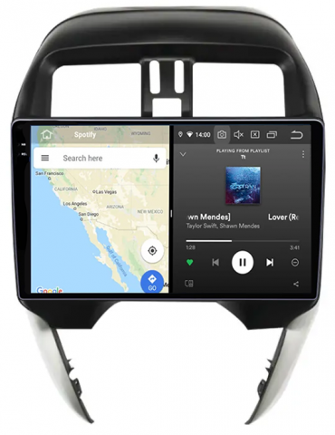 Navigatie dedicata Sunny 2019, 12GB RAM 256GB ROM, Android 13, Rezolutie 2K, Display QLED, 10", DSP, Carplay, Android Auto, Internet, Youtube, Waze, Wi Fi, USB [3]