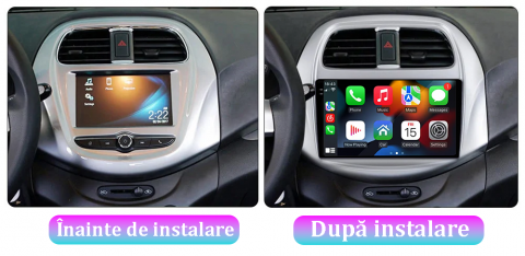 Navigatie dedicata Chevrolet Spark Beat 2018-2020, 12GB RAM 256GB ROM, Android 13, Rezolutie 2K, Display QLED, 9", DSP, Carplay, Android Auto, Internet, Youtube, Waze, Wi Fi, USB [4]