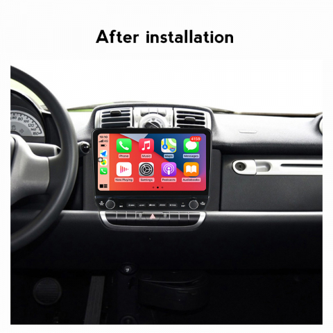 Navigatie dedicata Smart Fortwo 2011-2015 cu butoane rotative model 2024, 9 Inch, 2GB RAM 32GB ROM, Quadcore, Android 13, WiFi, Bluetooth, Magazin Play [2]