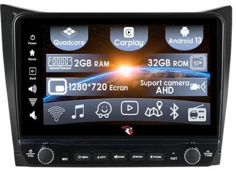 Yaris 2005-2012 - Navigatie dedicata Yaris 2005-2012 cu butoane rotative model 2024, 9 Inch, 2GB RAM 32GB ROM, Quadcore, Android 13, WiFi, Bluetooth, Magazin Play