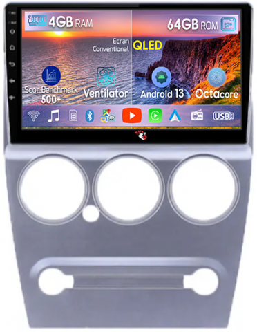 Citroen - Navigatie dedicata Citroen Elysee 2008-2014, 4GB RAM 64GB ROM, Octacore, Android 13, Display QLED 9", DSP, Carplay, Android Auto, Internet, Youtube, Waze, WIFI, Bluetooth