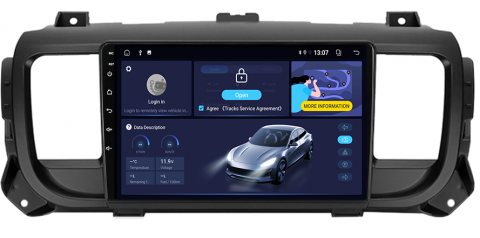 Citroen - (Resigilata) Navigatie dedicata Citroen Jumpy 2016-2021, 2 GB RAM 32 ROM, Android 13, Ecran FullHD, Display 9",Carplay, Android Auto, Internet, Youtube , Waze , Wi Fi , Usb , Bluetooth , Mirrorlin