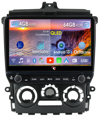 Colt Plus 2007-2012 - Navigatie dedicata Colt Plus 2007-2012 cu butoane rotative model 2024, 4 GB RAM 64 ROM, Quadcore, Android 13, Display QLED, 9", DSP, Carplay, Android Auto, Internet, Youtube , Waze , WI-FI