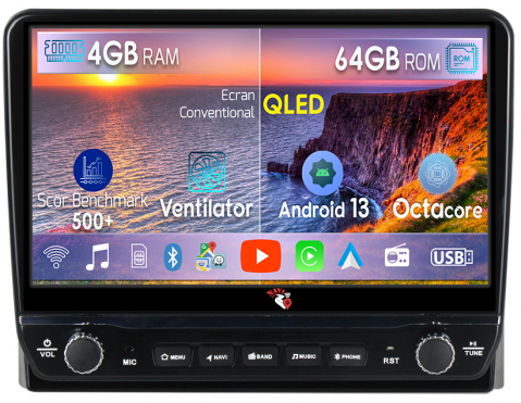 Corolla 11 Auris E180 2017-2018 - Navigatie dedicata Corolla 11 Auris E180 2017-2018 cu butoane rotative model 2024, 4GB RAM 64GB ROM, Quadcore, Android 13, Display QLED 9", DSP, Carplay, Android Auto, Internet, Youtu