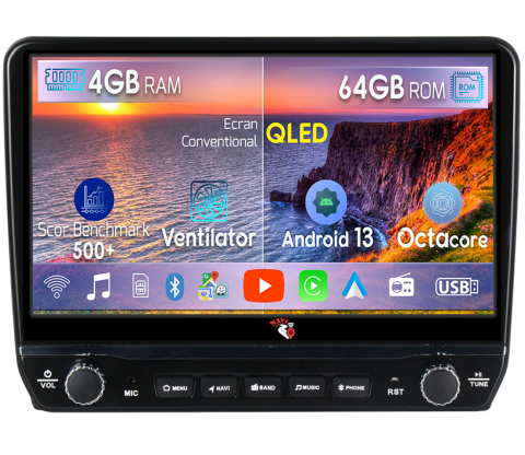 Corolla Axio 2015-2017 - Navigatie dedicata Corolla Axio 2015-2017 cu butoane rotative model 2024, 4GB RAM 64GB ROM, Quadcore, Android 13, Display QLED 9", DSP, Carplay, Android Auto, Internet, Youtube, Waze,