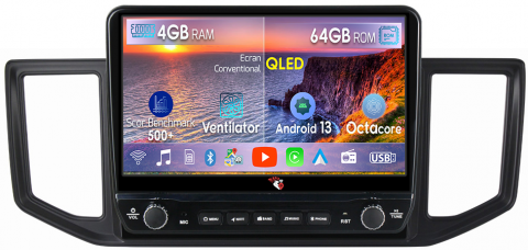 VW Crafter 2017-2021 - Navigatie dedicata Crafter 2017-2021 cu butoane rotative model 2024, 4 GB RAM 64 ROM, Quadcore, Android 13, Display QLED, 10", DSP, Carplay, Android Auto, Internet, Youtube , Waze , WI-FI
