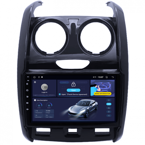(Resigilata) Navigatie dedicata Dacia Duster 2015, 9 inch, 2 GB RAM 32GB ROM, Quadcore, Android 13, IPS, Full HD, Aplicatii, Mirrorlink, Bluethoot, Suport camere AHD [1]