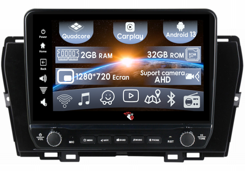 SsangYong - Navigatie dedicata Tivoli 2019-2021 cu butoane rotative model 2024, 9 Inch, 2GB RAM 32GB ROM, Quadcore, Android 13, WiFi, Bluetooth, Magazin Play