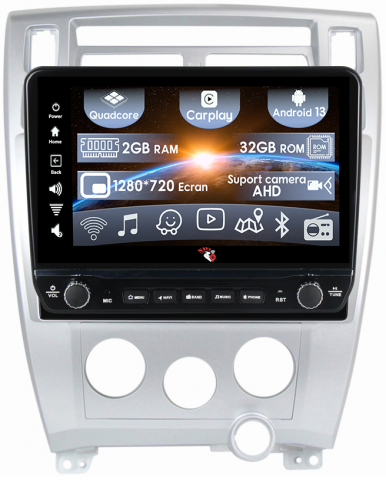 Hyundai - Navigatie dedicata Tucson 2006-2014 cu butoane rotative model 2024, 10 Inch, 2GB RAM 32GB ROM, Quadcore, Android 13, WiFi, Bluetooth, Magazin Play