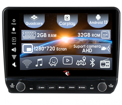 Sienna 2004-2010 - Navigatie dedicata Sienna 2004-2010 cu butoane rotative model 2024, 9 Inch, 2GB RAM 32GB ROM, Quadcore, Android 13, WiFi, Bluetooth, Magazin Play