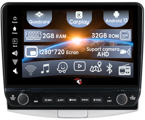 VW Passat B7 2011-2015 - Navigatie dedicata Passat B7 2011-2015 cu butoane rotative model 2024, 10 Inch, 2GB RAM 32GB ROM, Quadcore, Android 13, WiFi, Bluetooth, Magazin Play