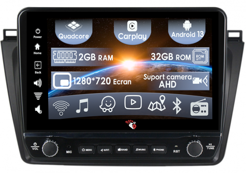 Mazda 6 2008-2012 - Navigatie dedicata Mazda 6 2008-2012 cu butoane rotative model 2024, 9 Inch, 2GB RAM 32GB ROM, Quadcore, Android 13, WiFi, Bluetooth, Magazin Play