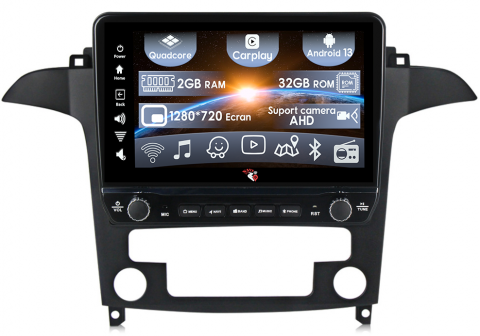 S-Max (2006-2015) - Navigatie dedicata S-MAX 2006-2015 cu butoane rotative model 2024, 9 Inch, 2GB RAM 32GB ROM, Quadcore, Android 13, WiFi, Bluetooth, Magazin Play