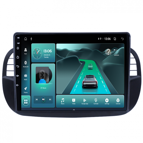 (Resigilata) Navigatie dedicata Fiat 500, 2GB RAM 32GB ROM, Android 13, Display 9" Full HD, Internet ,Aplicatii , Waze , Wi Fi , Usb , Bluetooth , Mirrorlink, Suport camere AHD [2]