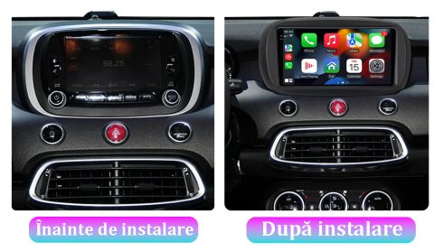 Navigatie dedicata Fiat 500X 2014 - 2020, 12GB RAM 256GB ROM, Android 13, Rezolutie 2K, Display QLED, 9", DSP, Carplay, Android Auto, Internet, Youtube, Waze, Wi Fi, USB [5]