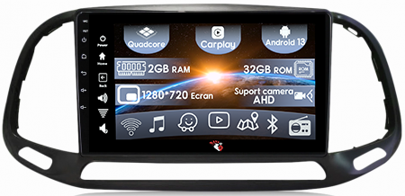 Fiat Doblo - (Resigilata) Navigatie dedicata Fiat Doblo 2015-2019, 2GB RAM 32GB ROM, Android 13 , Display 9 " FULL HD, Internet ,Aplicatii , Waze , Wi Fi , Usb , Bluetooth , Mirrorlink, Suport camere AHD