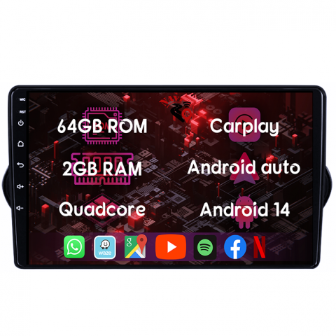 (Resigilata) Navigatie dedicata Fiat Egea 2015-2018, 2GB RAM 32GB ROM, Android 13, Display 9" IPS Full HD, Internet ,Aplicatii , Waze , Wi Fi , Usb , Bluetooth , Mirrorlink, Suport camere AHD [7]