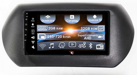 Peugeot - (Resigilata) Navigatie dedicata Fiat Fiorino 2008/Citroen Nemo/Peugeot Bipper, 2GB RAM 32GB ROM, Quad Core, Display 10" IPS Full HD, Carplay, Android 13, Bluetooth, Magazin Play, Suport AHD