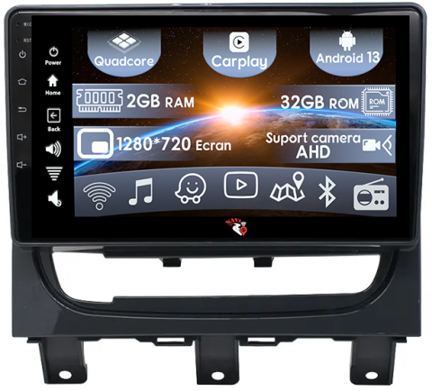 Fiat - (Resigilata) Navigatie dedicata Fiat Strada 2012-2015, 2GB RAM 32GB ROM, Quad Core, Display 9" IPS Full HD, Carplay, Android 13, Bluetooth, Magazin Play, Suport AHD