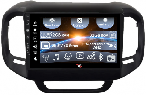 Fiat - (Resigilata) Navigatie dedicata Fiat Toro 2016-2019, 2GB RAM 32GB ROM, Quad Core, Display 9" IPS Full HD, Carplay, Android 13, Bluetooth, Magazin Play, Suport AHD