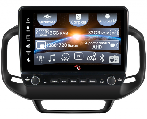 Fiat Toro - Navigatie dedicata Toro 2017-2020 cu butoane rotative model 2024, 9 Inch, 2GB RAM 32GB ROM, Quadcore, Android 13, WiFi, Bluetooth, Magazin Play