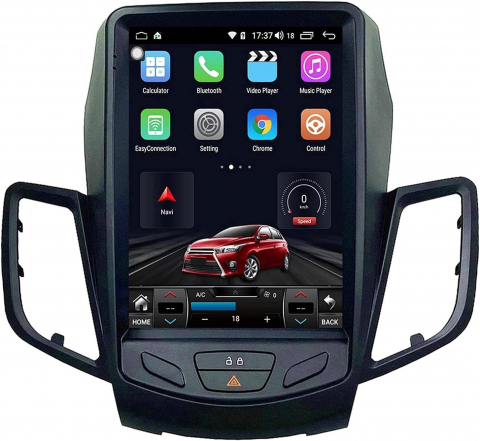 Ford - Navigatie dedicata Ford Fiesta 2012 2017 Facelift, Tesla Style, 8GB RAM 128GB ROM, Octacore, Android 14, Display QLED 9.7”, Suporta camera 360º, DSP, Carplay&Android Auto, SIM 4G, Ventilator Activ